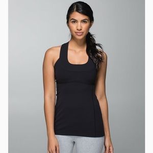 Lululemon Scoop Neck Workout Tank Navy Blue